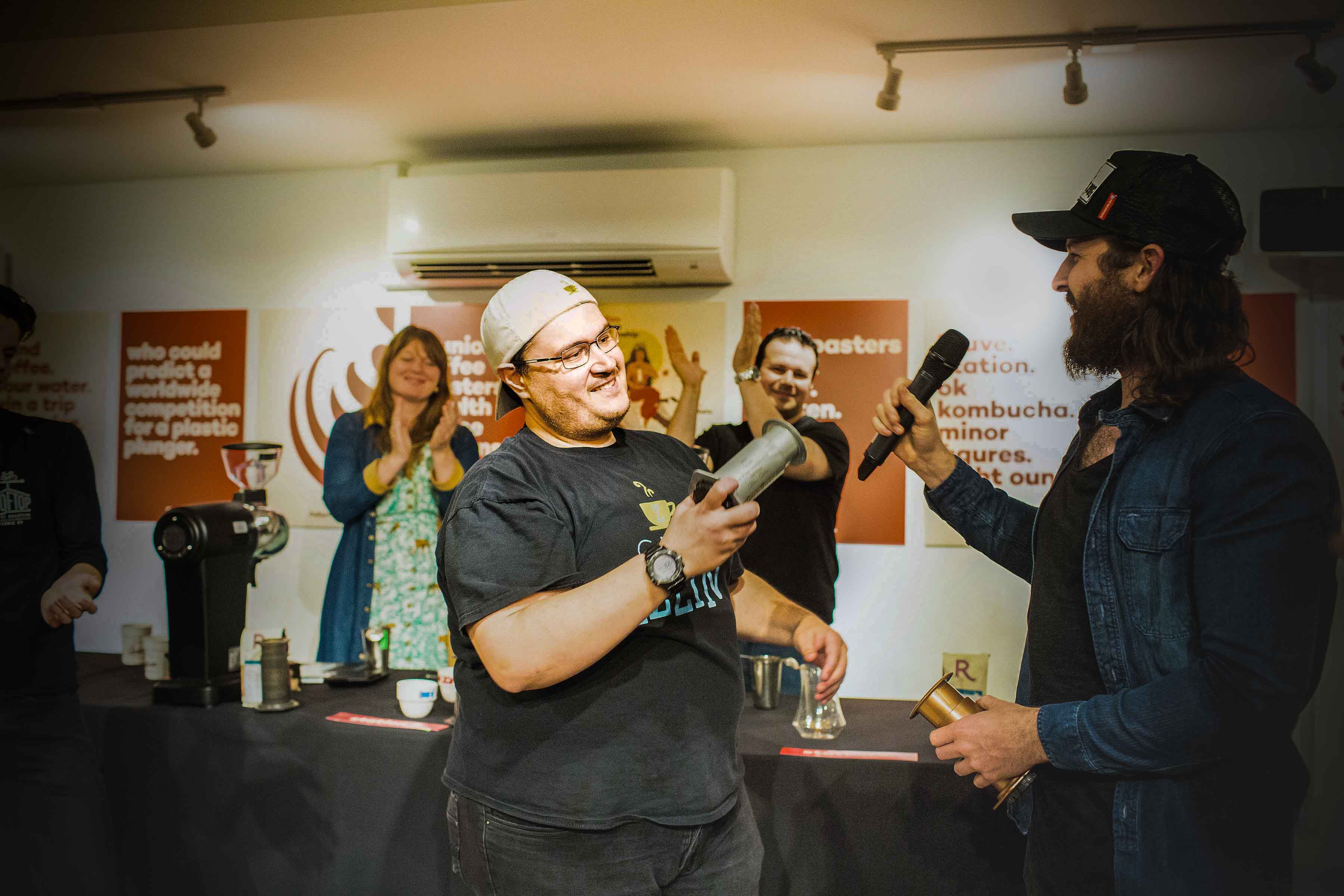 Competing in the Canadian Aeropress Championship